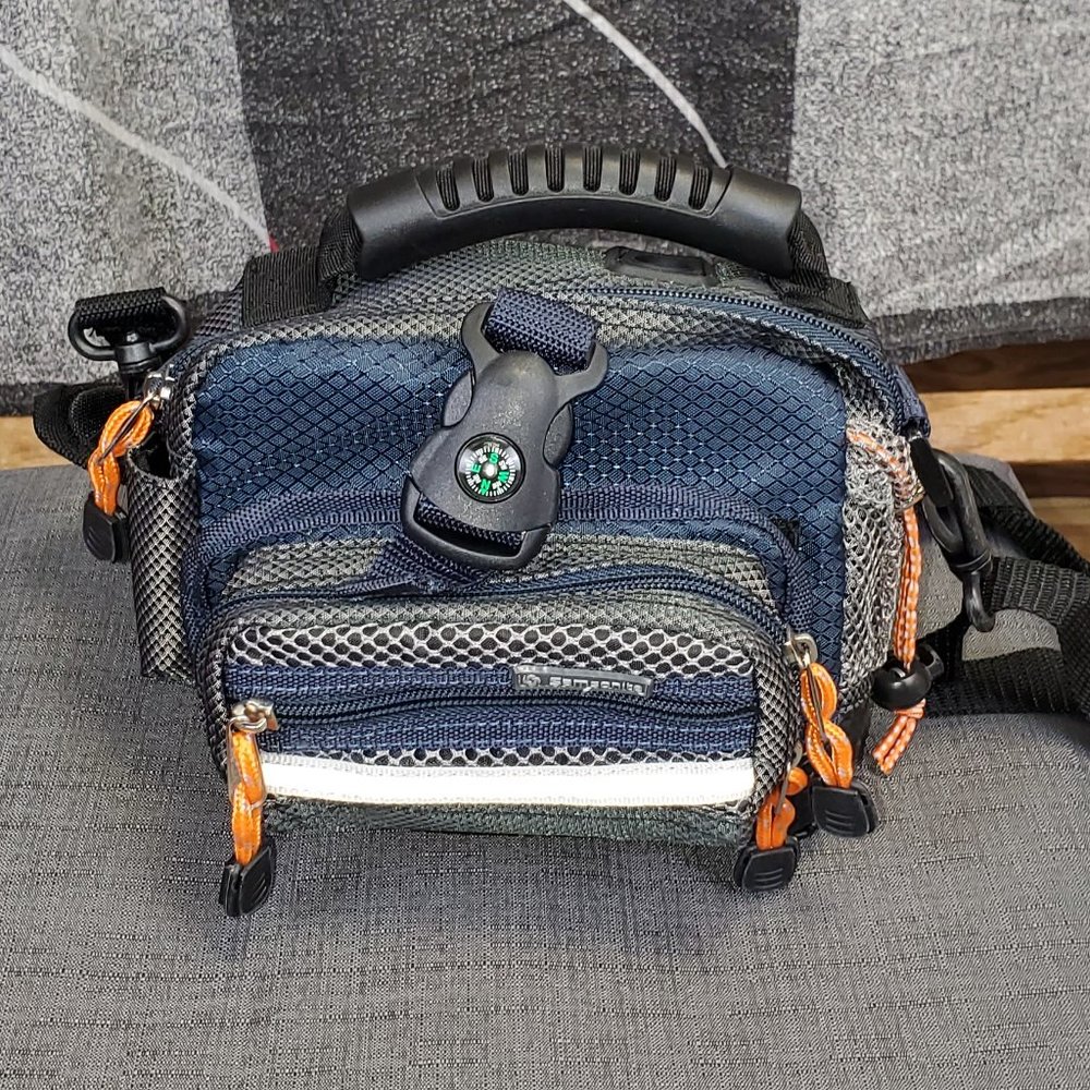 Samsonite Crossbody Bag Travel Gray/blue Unisex Lots Pockets